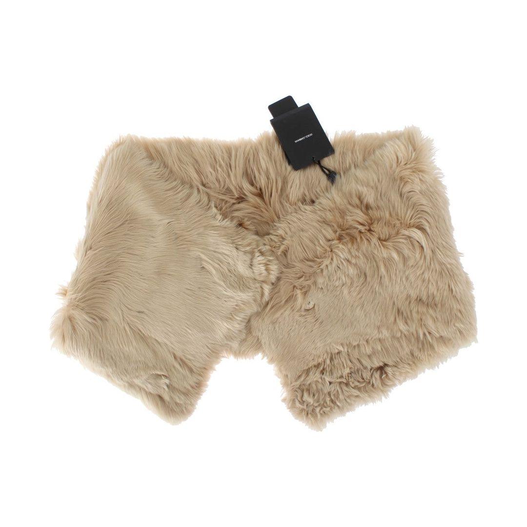 Dolce & Gabbana Beige Alpaca Collar Scarf Alpaca Scarves