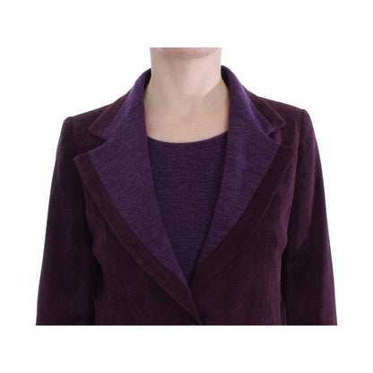 BENCIVENGA Purple Wool Suit T-Shirt Set Suit