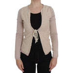 PINK MEMORIES Pink Floral Lace Wrap Sweater
