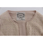 PINK MEMORIES Pink Floral Lace Wrap Sweater