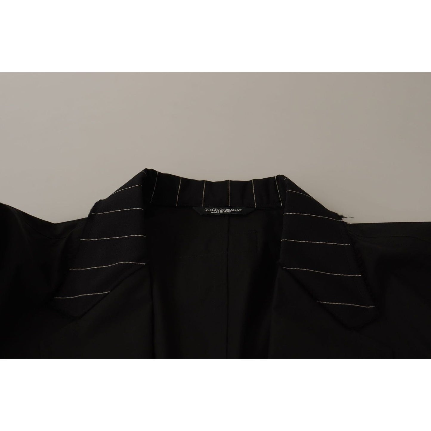 Dolce & Gabbana Black Cotton Single Breasted Blazer Jacket JKT3414- 52