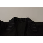 Dolce & Gabbana Black Cotton Single Breasted Blazer Jacket JKT3414- 52