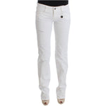 Costume National White Cotton Slim Fit Denim Bootcut Jeans SIG30112-4