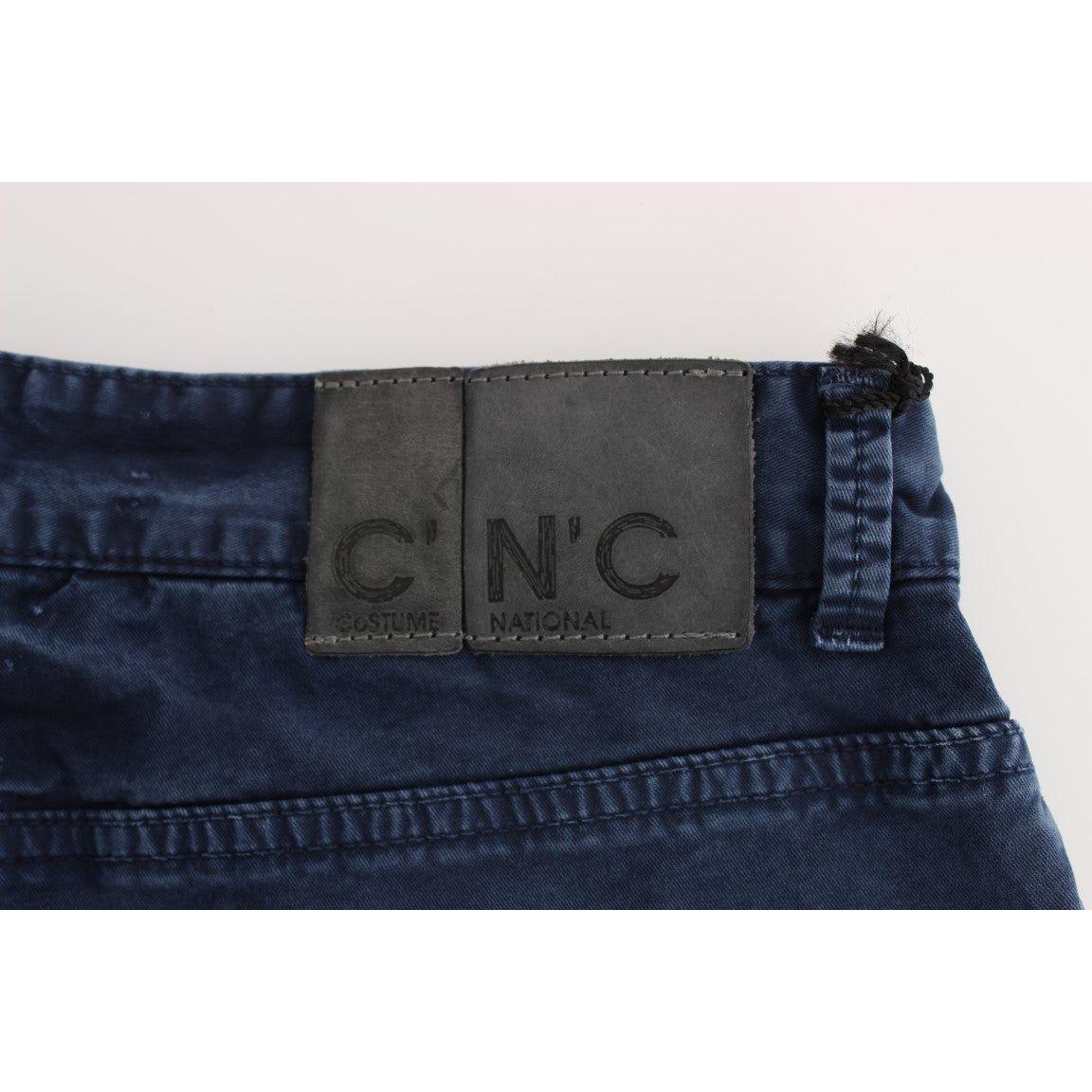 Costume National Blue Cotton Blend Denim Jeans Jeans & Pants