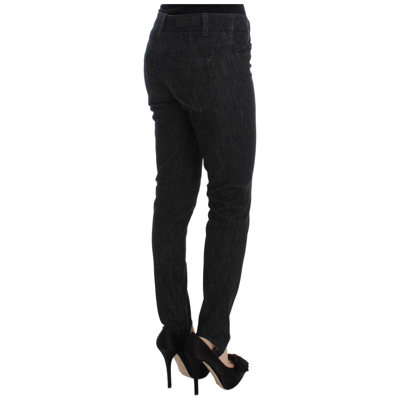 إيرمانو شيرفينو بنطلون جينز أزرق أنيق بقصة ضيقة