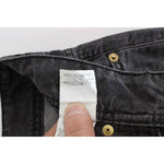 John Galliano Gray Wash Cotton Torn Straight Fit Jeans