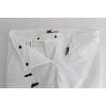 Ermanno Scervino White Nylon Padded Slim Fit Cargo Pants SIG30406-1