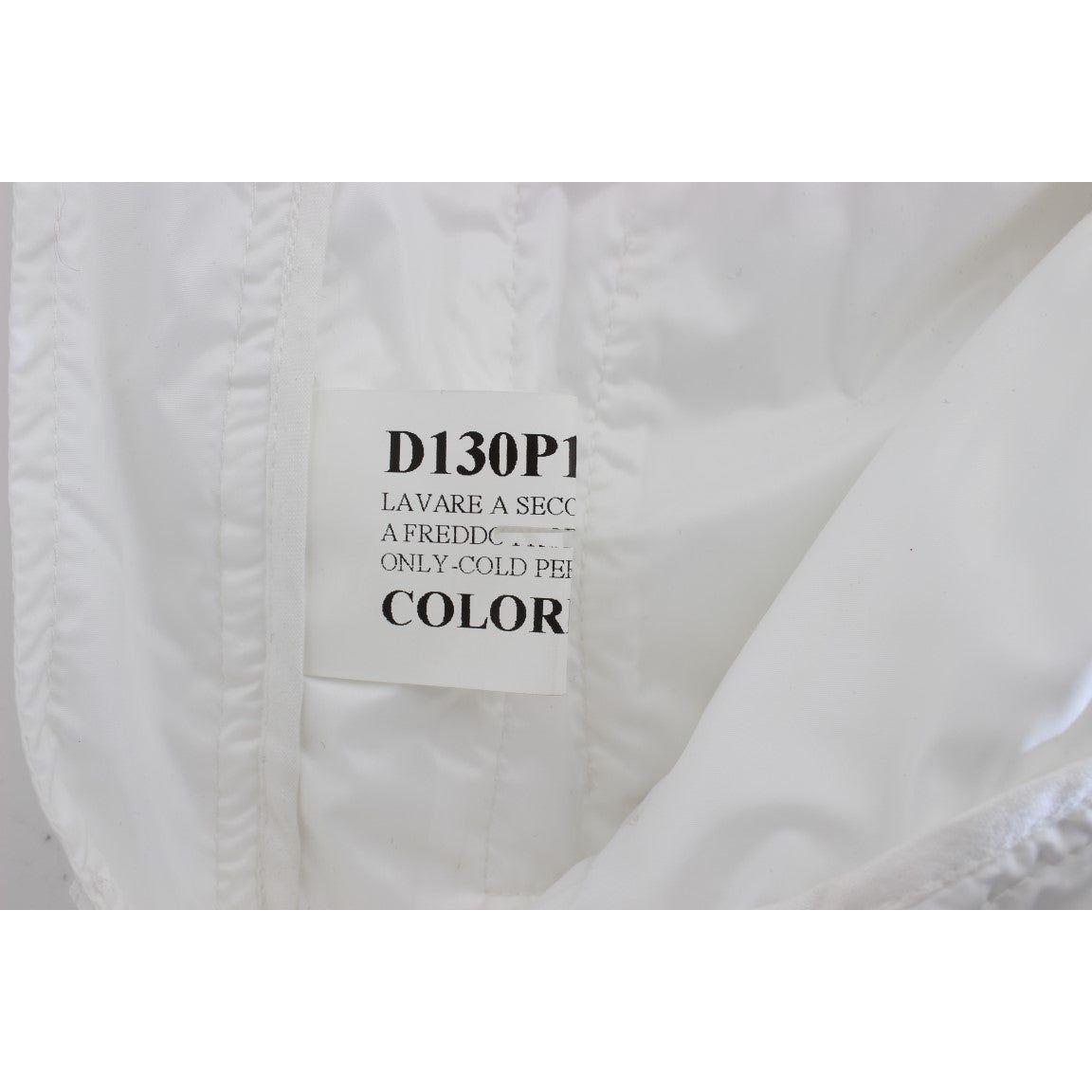 Ermanno Scervino White Nylon Padded Slim Fit Cargo Pants SIG30406-1