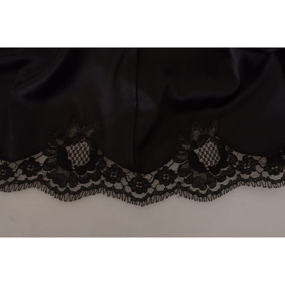 Dolce & Gabbana Black Leopard A-line Knee Length Dress