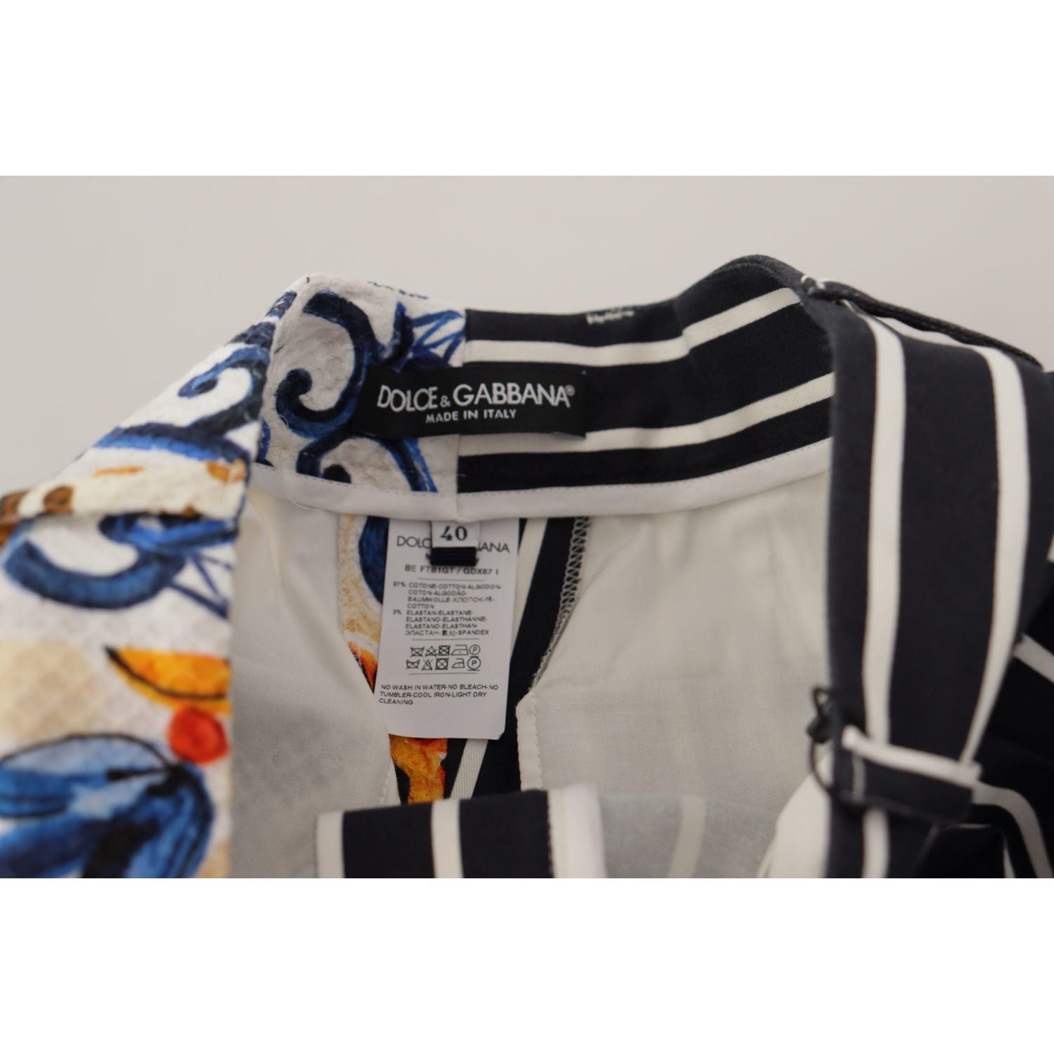 شورت برمودا مصمم من دولتشي آند غابانا ماجوليكا بخصر مرتفع