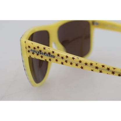 Dolce & Gabbana Yellow Stars Acetate Square Shades DG4125 Sunglasses