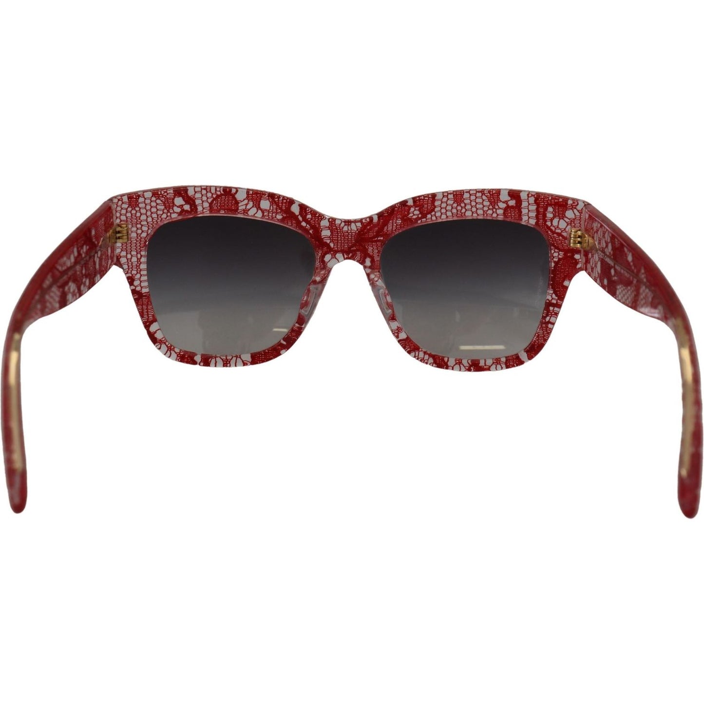 Dolce & Gabbana Red Lace Acetate Rectangle Shades DG4231F Sunglasses