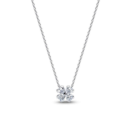 PANDORA JEWELRY Mod. SPARKLING LUCKY CLOVER PENDANT NECKLACE