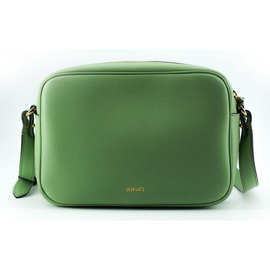 Versace Elegant Mint Green Leather Camera Case Bag 8054712655579