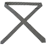 Denny Rose Elegant Italian Striped Bow Tie Denny Rose Dark Gray
