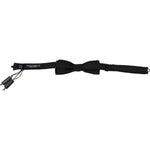 Dolce & Gabbana Black Silk Patterned Necktie Men Accessory Bow Tie KRA3764