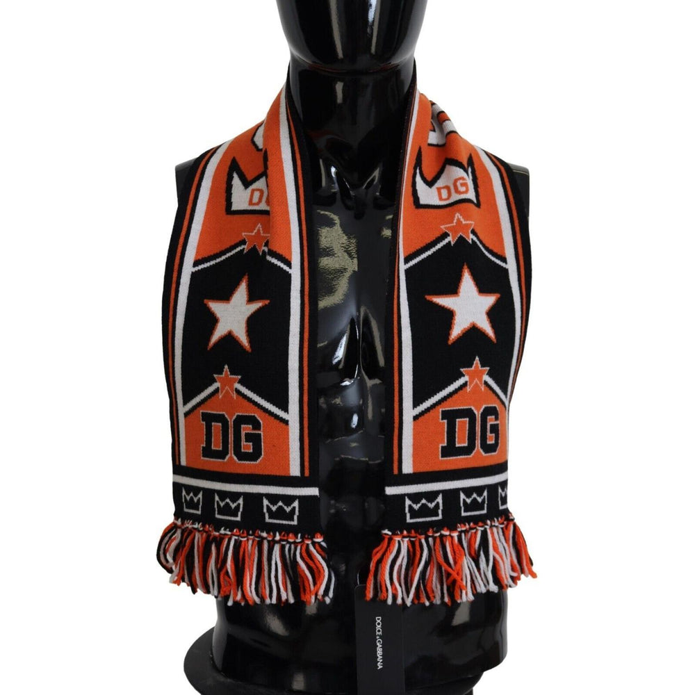 Dolce & Gabbana Elegant Multicolor Wool-Cashmere Men's Scarf Dolce & Gabbana Rosy Brown