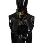 Dolce & Gabbana Elegant Multicolor Silk Blend Men's Scarf Dolce & Gabbana Black