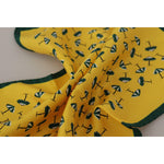 Dolce & Gabbana Elegant Silk Men's Square Scarf Wrap Dolce & Gabbana Dark Goldenrod