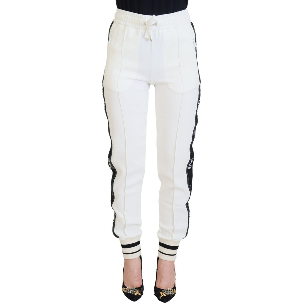 Dolce & Gabbana White DG Logo Sweatpants Pants PAN74225 - 36
