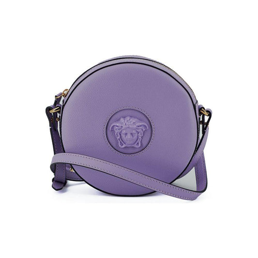 Versace Elegant Purple Round Shoulder Bag 8052045849146