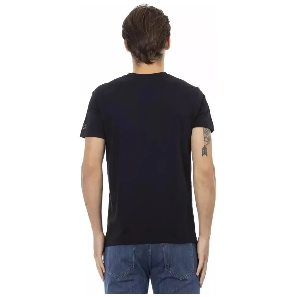 Trussardi Action Black Cotton Men T-Shirt