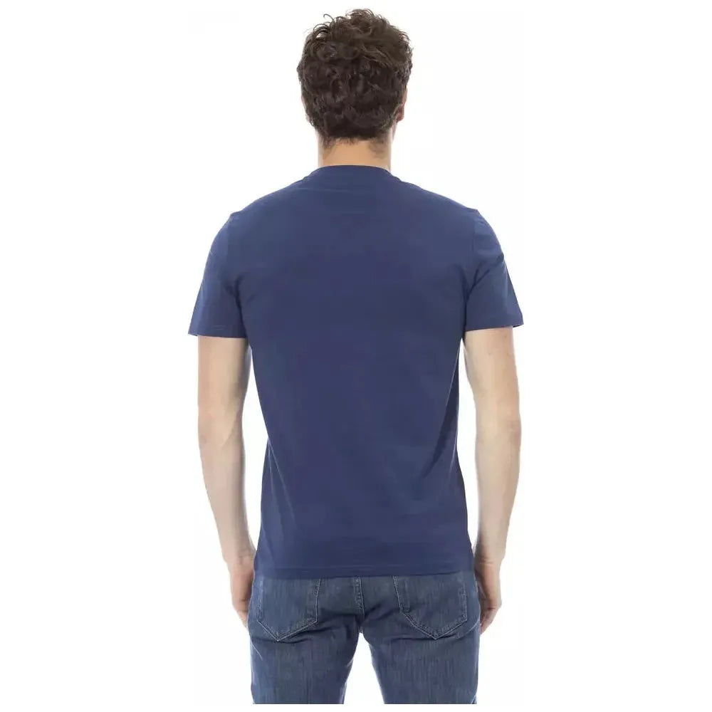 Baldinini Trend Blue Cotton Men T-Shirt