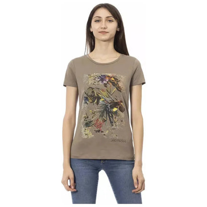Trussardi Action Brown Cotton Women T-Shirt
