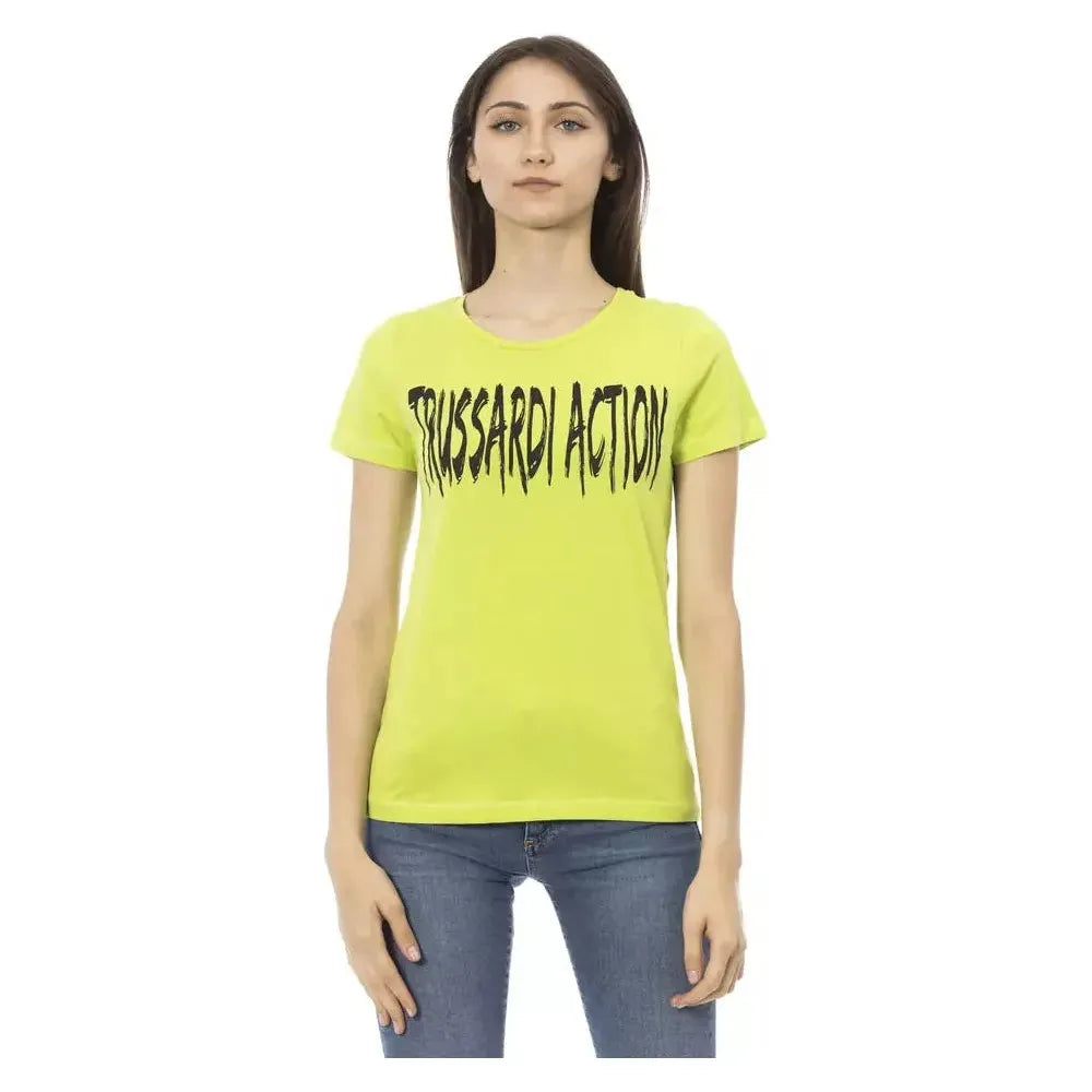 Trussardi Action Green Cotton Women T-Shirt