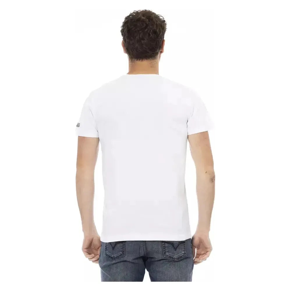 Trussardi Action White Cotton Men T-Shirt TR-22985-L
