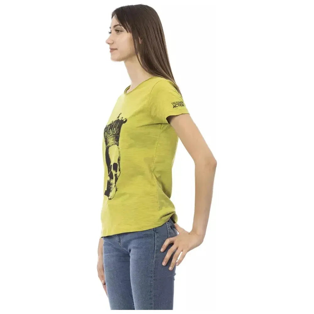 Trussardi Action Green Cotton Women T-Shirt