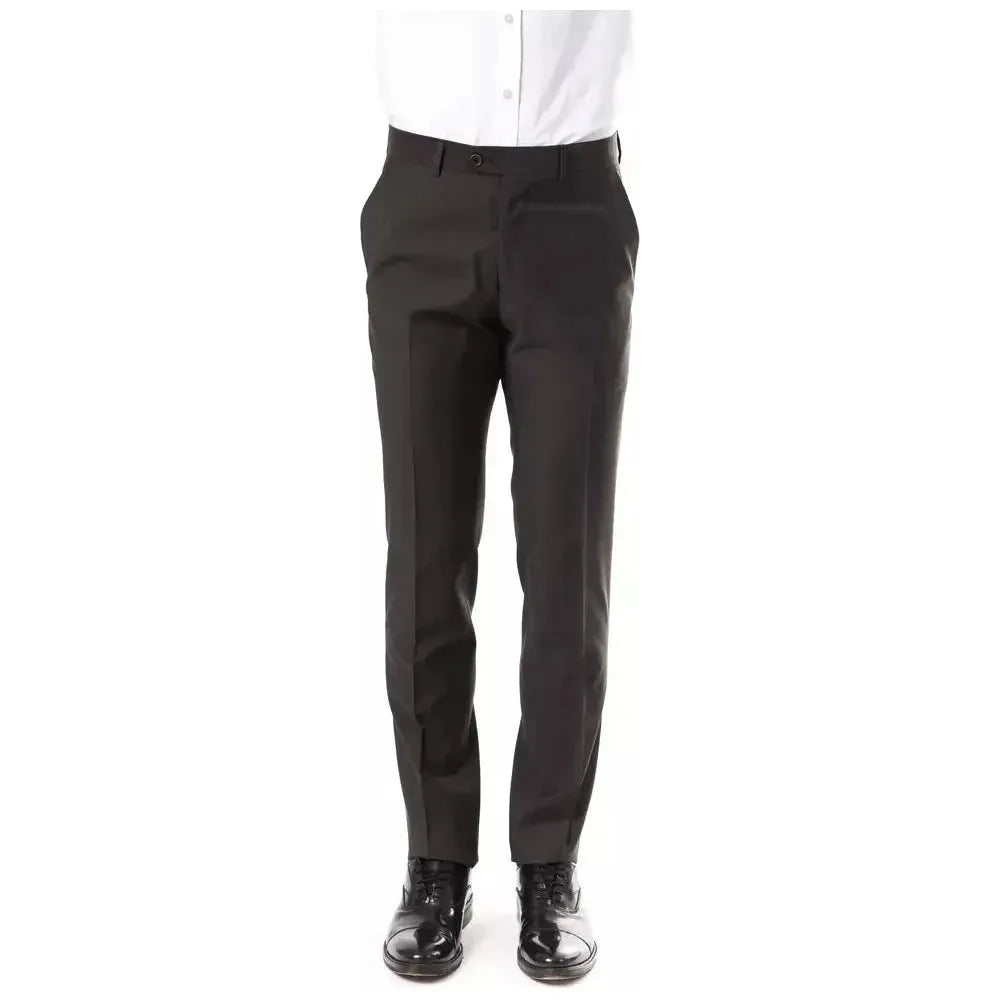 Uominitaliani Gray Wool Men's Pant