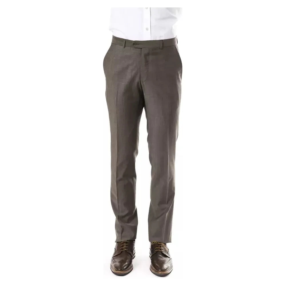 Uominitaliani Gray Wool Men Pant