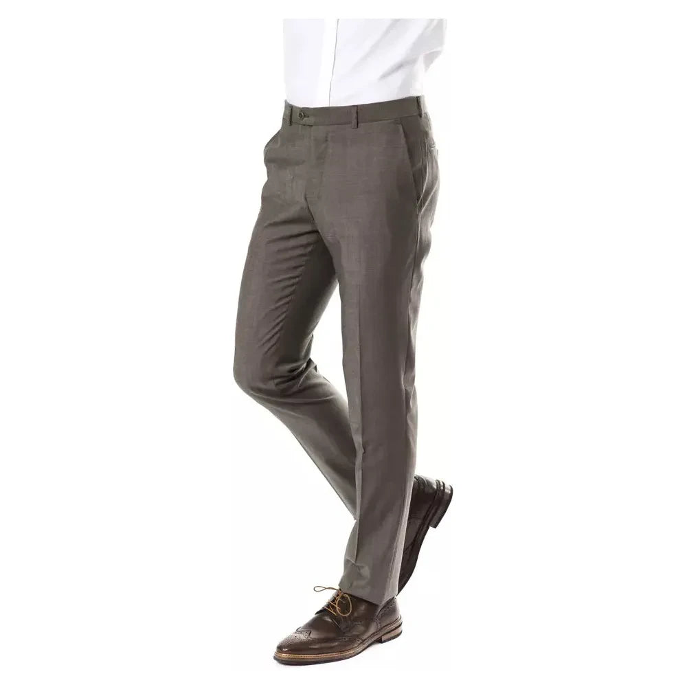 Uominitaliani Gray Wool Men Pant