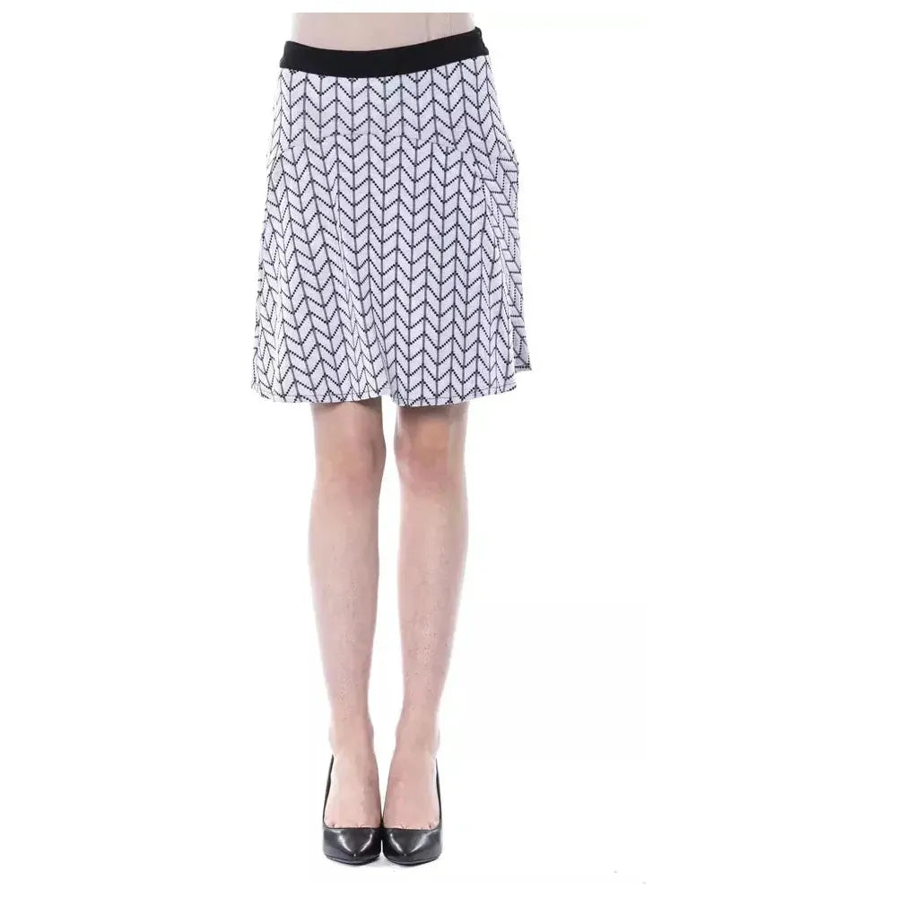 BYBLOS Black And White Marabou Skirt