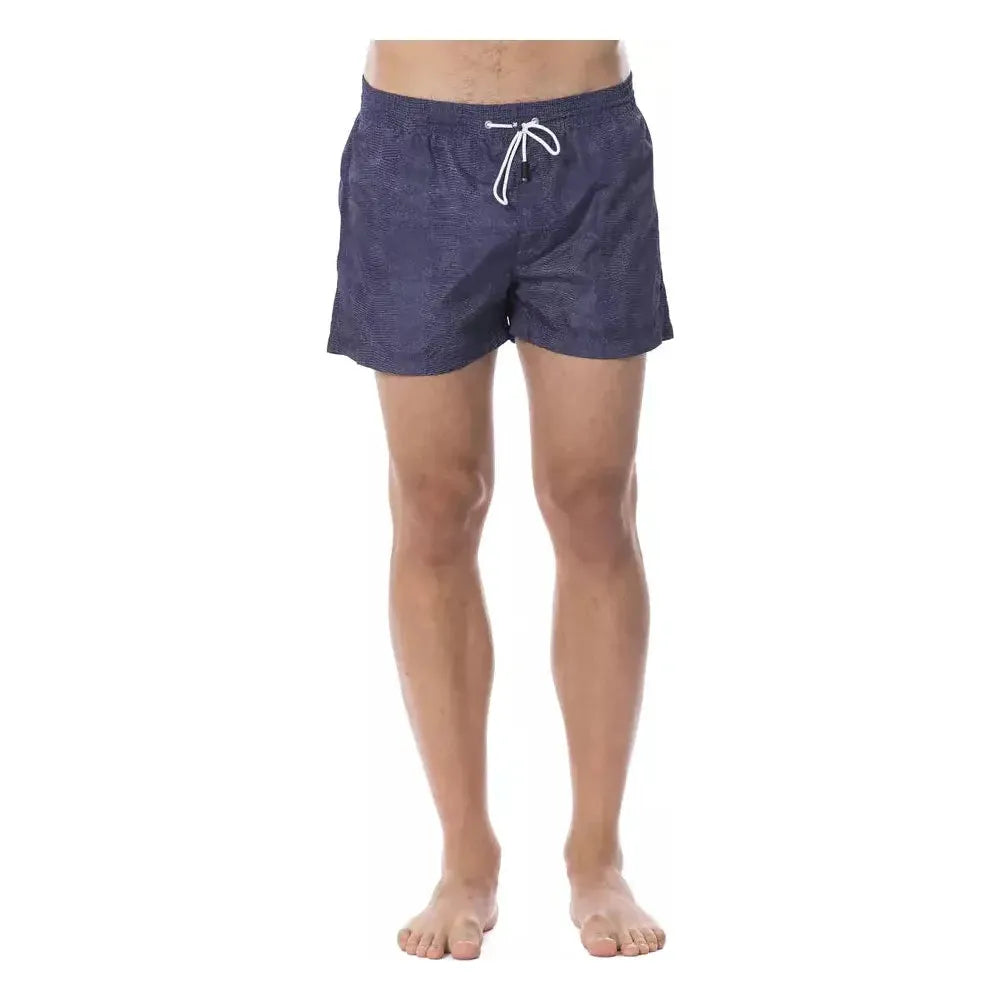 Roberto Cavalli Sport Blue Polyester Men's Swimwear