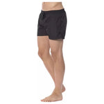 Roberto Cavalli Sport Black Polyester Men's Swim Trunk