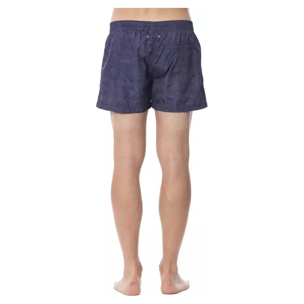 Roberto Cavalli Sport Blue Polyester Men's Swimwear