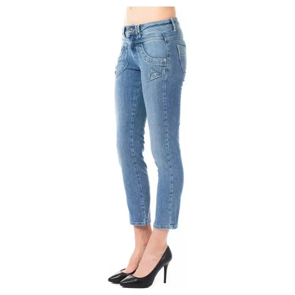 Ungaro Fever Light Blue Cotton Women Jeans