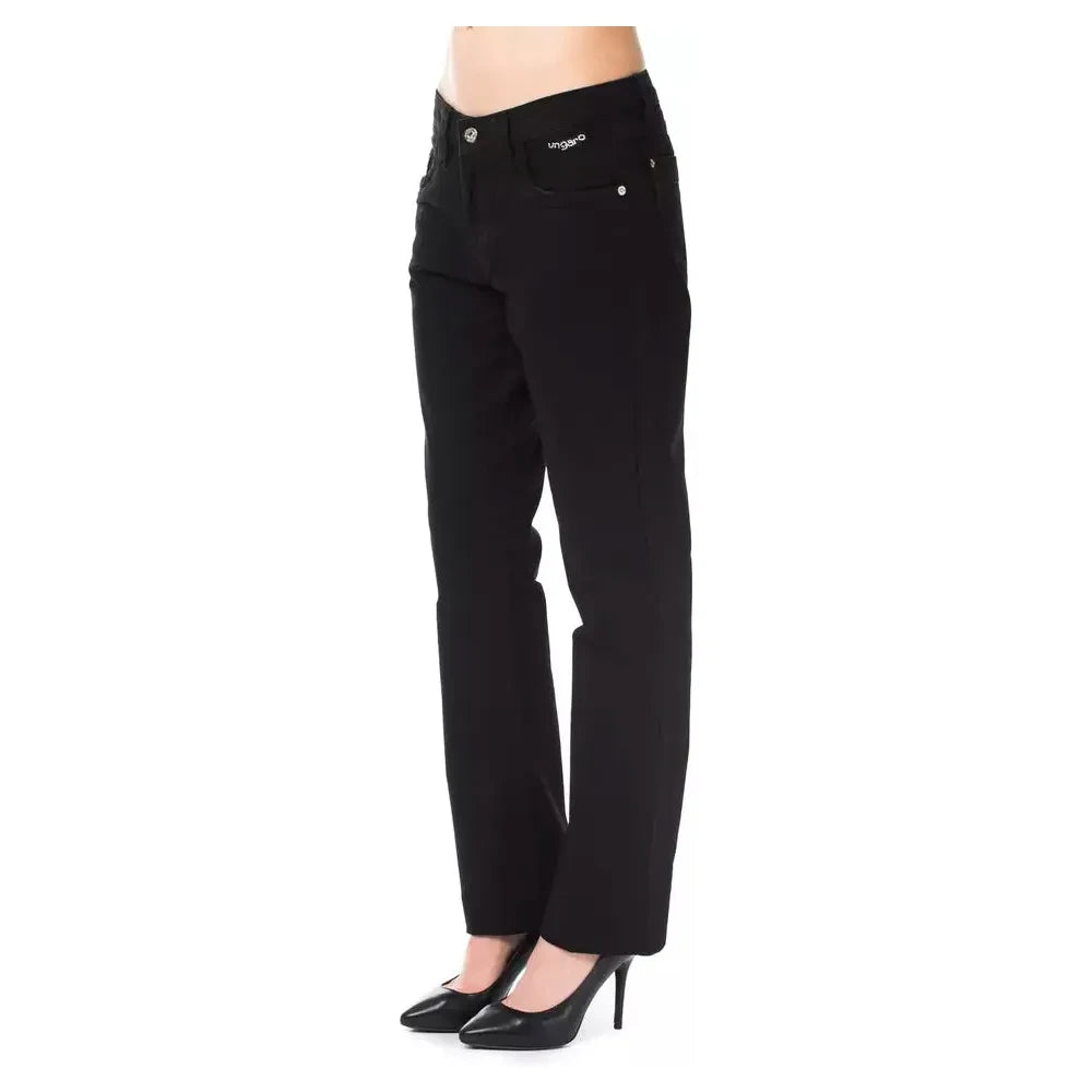 Ungaro Fever Black Cotton Women Pant