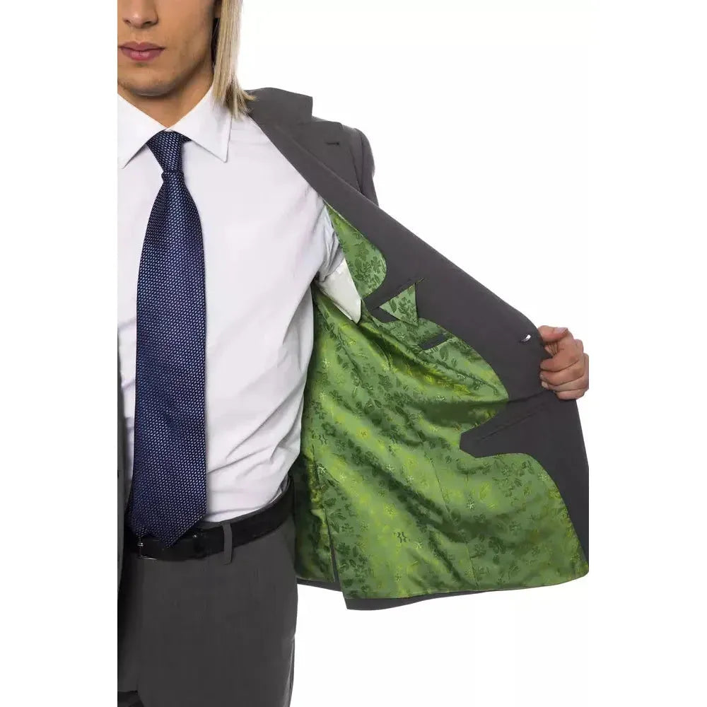 بدلة رجالية من الصوف الرمادي من Billionaire Italian Couture