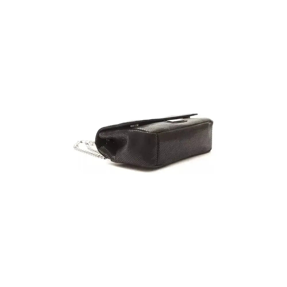 Pompei Donatella Black Leather Women Crossbody Bag PO-5838
