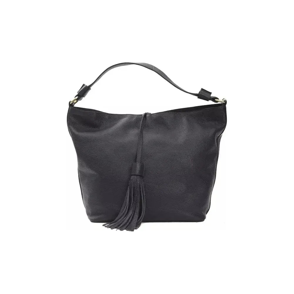 Pompei Donatella Gray Leather Women Shoulder Bag