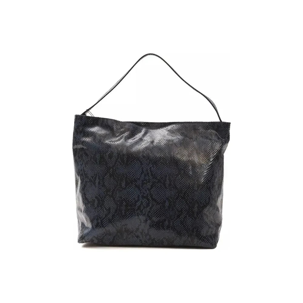 Pompei Donatella Blue Leather Women Shoulder Bag