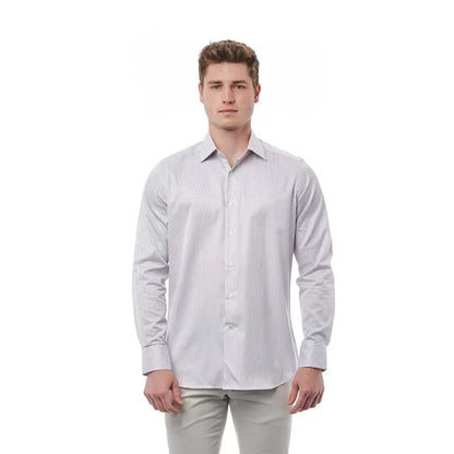 Bagutta White Cotton Men Shirt