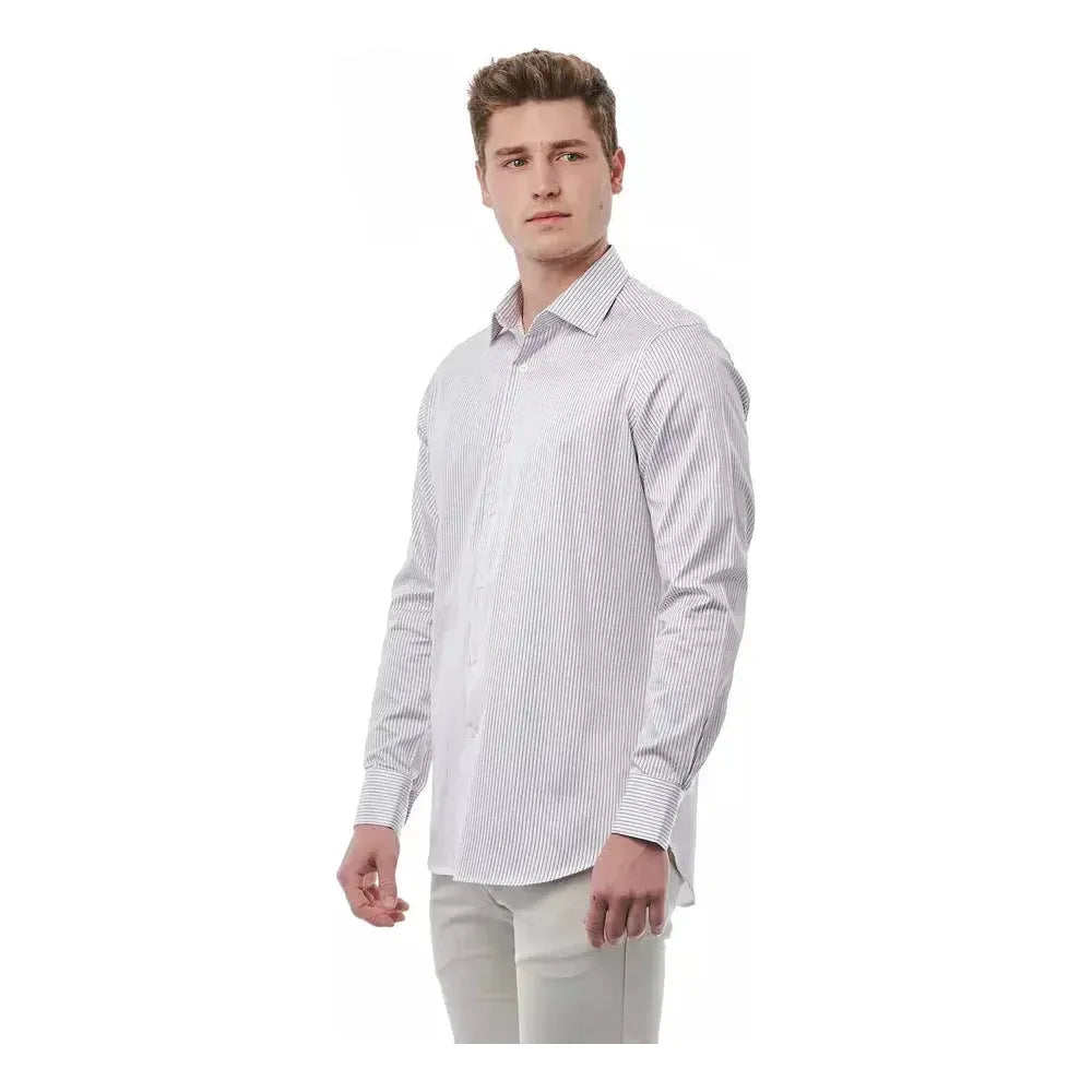 Bagutta White Cotton Men's Shirt