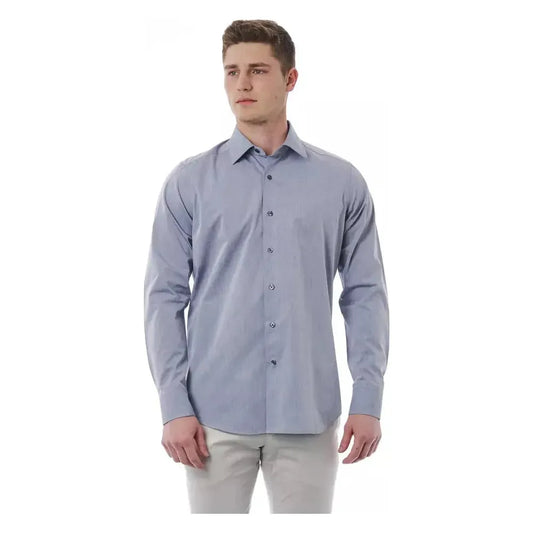 Bagutta Gray Cotton Men Shirt