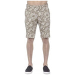 PT Torino Beige Cotton Men Short Shorts