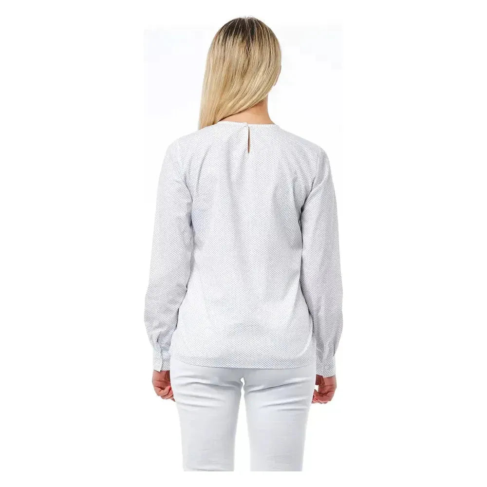 بلوزة نسائية من القطن باللون الأبيض من باجوتا