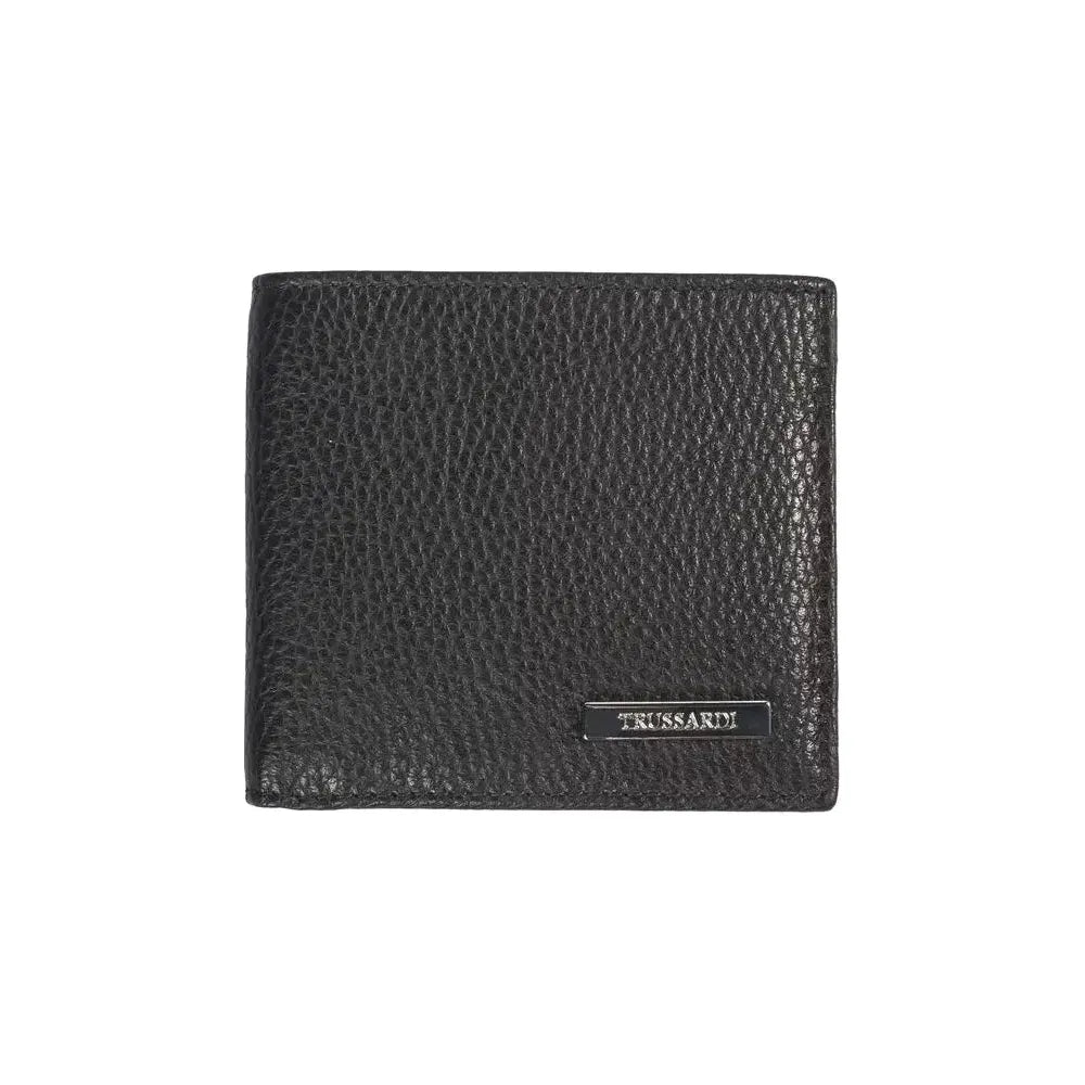 Trussardi Black Leather Men's Wallet
